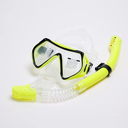 Tempered Lens Diving Mask Anti-fog Waterproof Snorkel Set