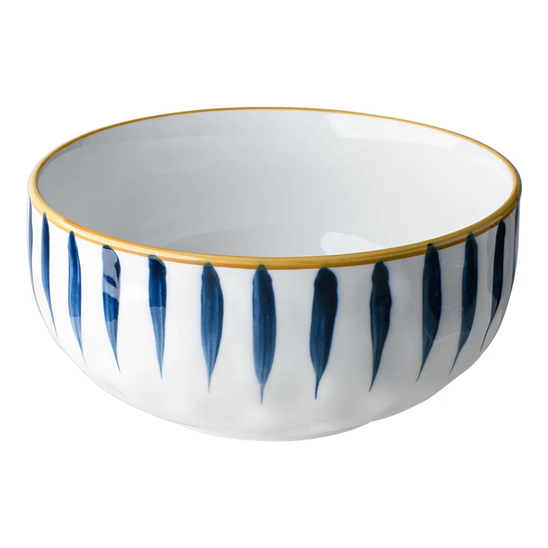 7.5 inch Japanese Ramen Bowls Restaurant Household Retro Porcelain Dinnerware Ceramic Noodle Salad Soup Bowl