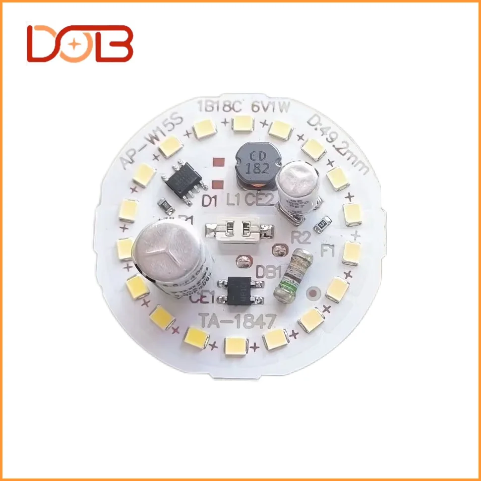 12W Round Pcb Dob Board Smd Chip Led a Type Bulbs Supplier Led Aluminum 5w 7w 9w 12w 15w 18w DC Led Bulb 220v 4w 80mm Clear