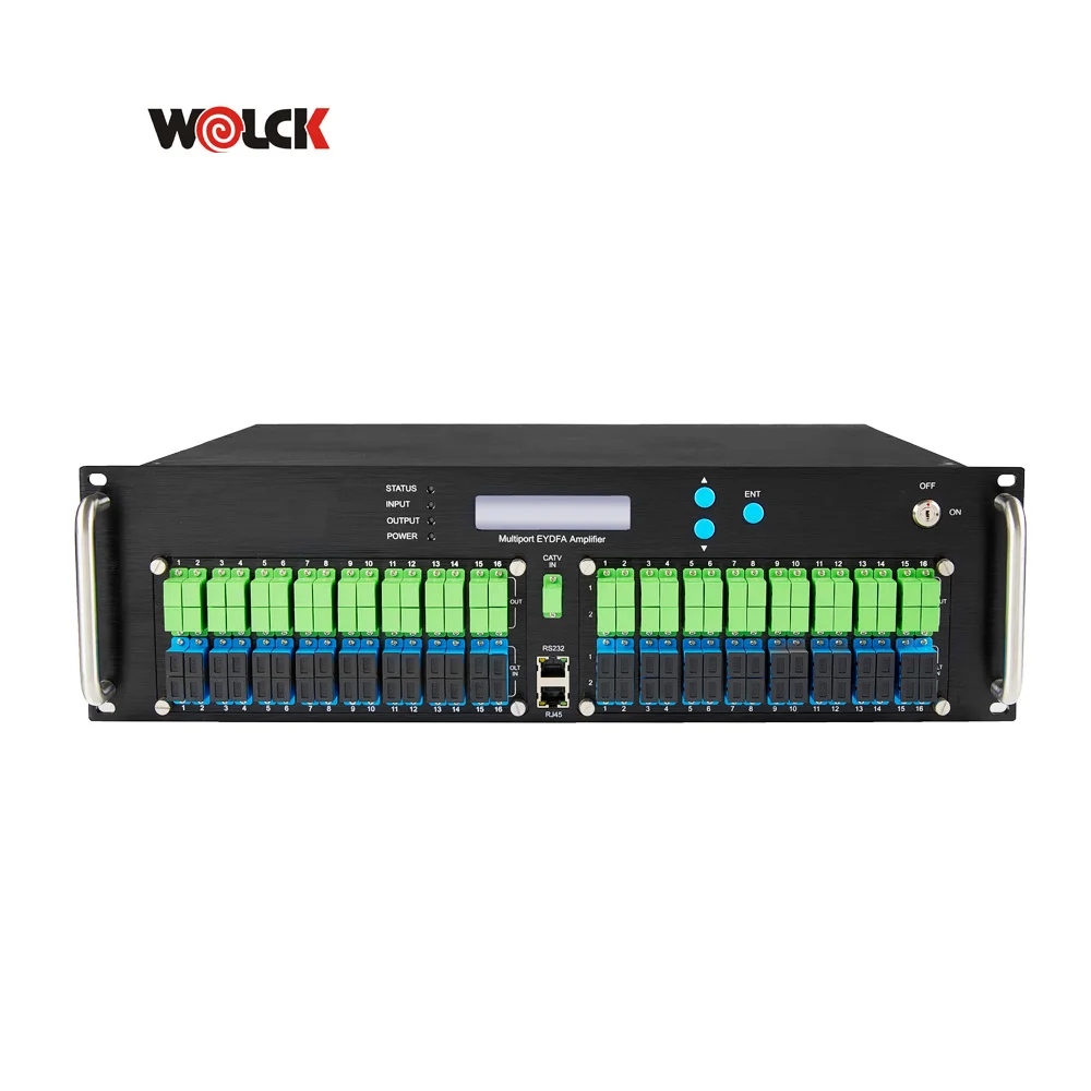 RF Input 64 Puertos 22dbm 23 db 19 dbm 1550 1310 3U 64 Ports EDFA