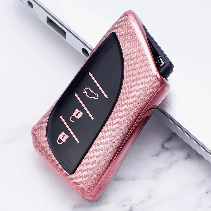 New Carbon TPU Car Remote Key Cover key Case For Lexus ES300h
