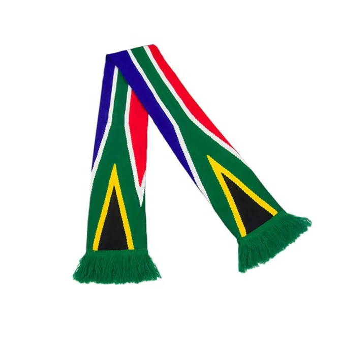 
Promotional Custom Logo Jacquard Acrylic football fan scarf 