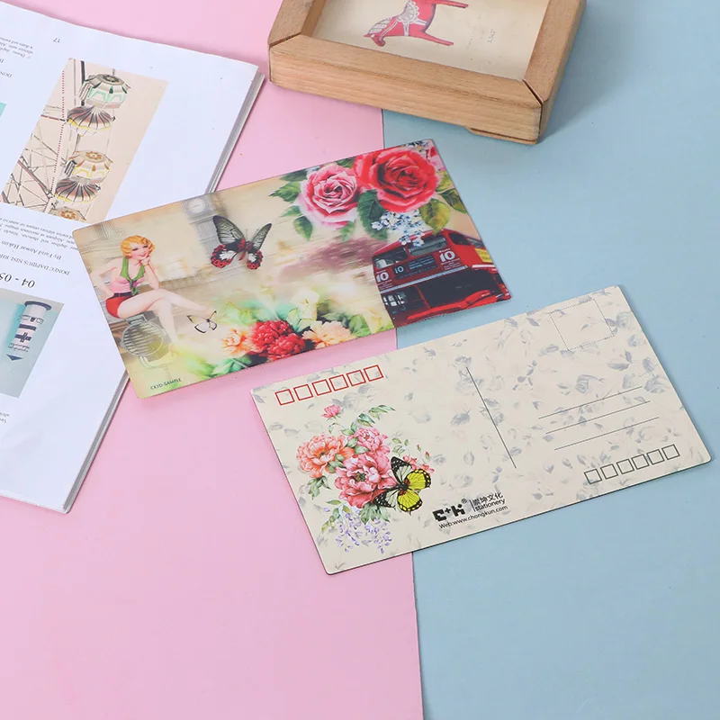 Лидер продаж с фабрики карточек, индивидуальная 3D печать чечевицы, Корейская поп-открытка/визитная карточка/Фотокарточка