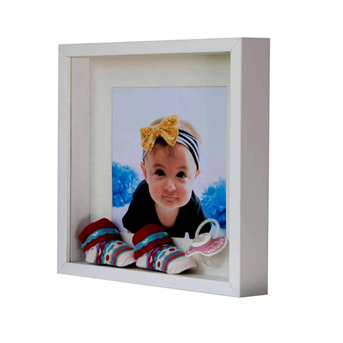 3D Wooden Box Picture Frame Deep shadow box floating glass MDF picture frame