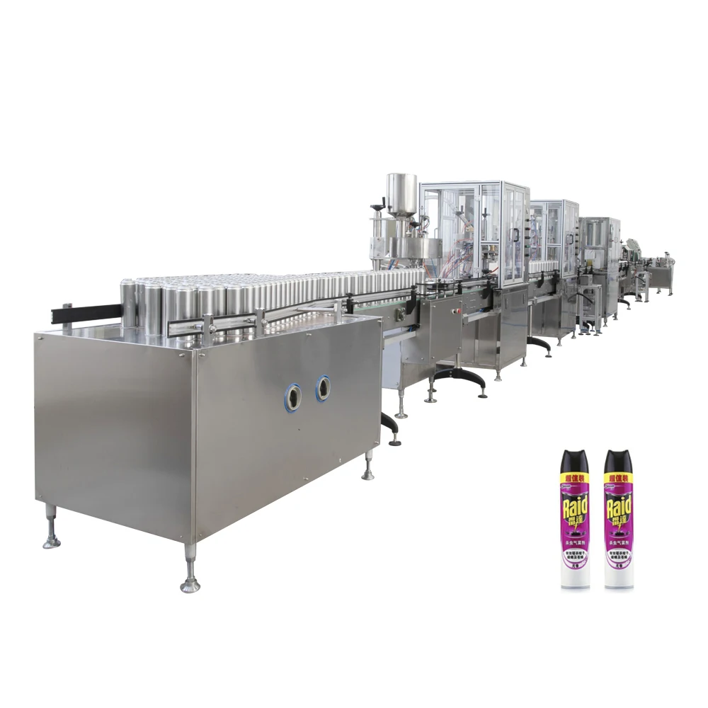 Усовершенствованная полностью автоматическая пневматическая распылительная аэрозольная фасовочная машина масло, жидкость 3-8 м3/мин 10-750 мл 2400-3600BPH ≤ ± 1%