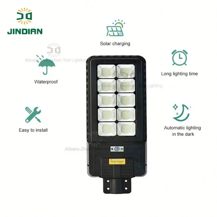 jindian Preferential price led solar street light 500w motion sensor solar hybrid street light