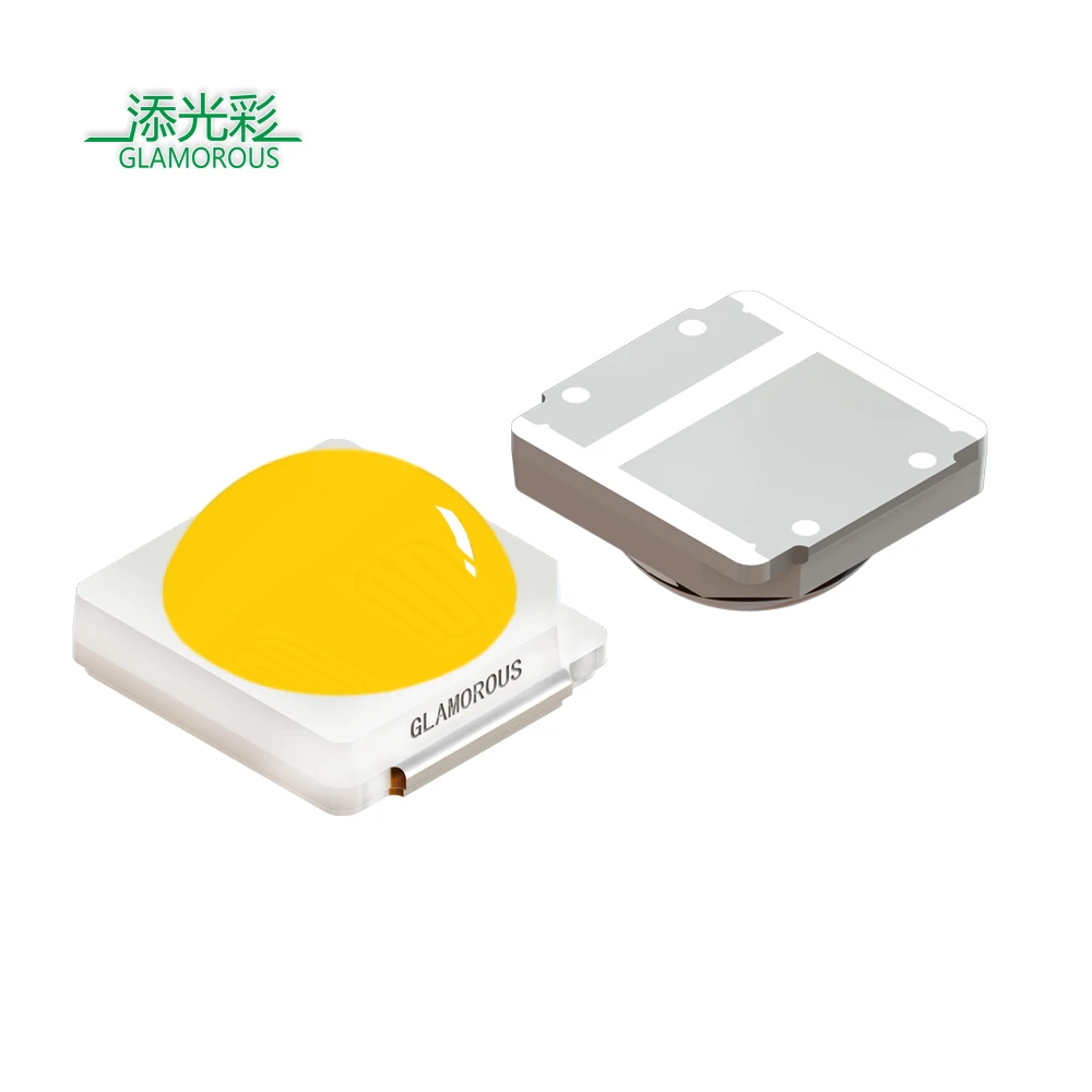 CRI 80 90 95 OEM 3030 LED High Quality 1W 3/6/9/V 2000-15000K  With Round Lens white 3030 SMD LED Chips for LED Lights