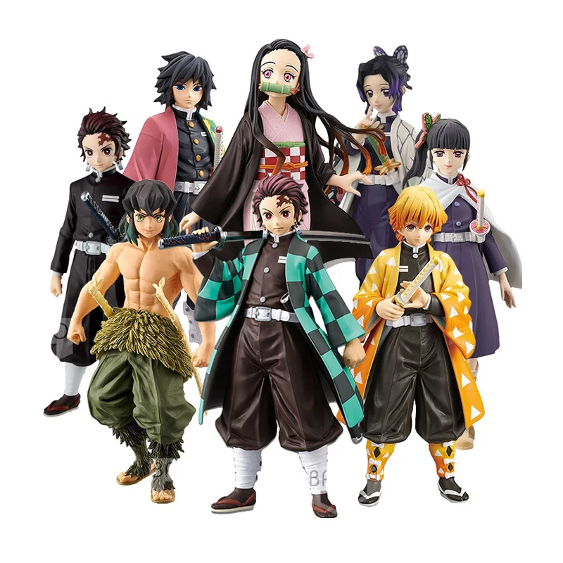 15-18cm 36 style Anime One Pieces Demon Slayer Tokyo Revengers action figure pvc Model Toy