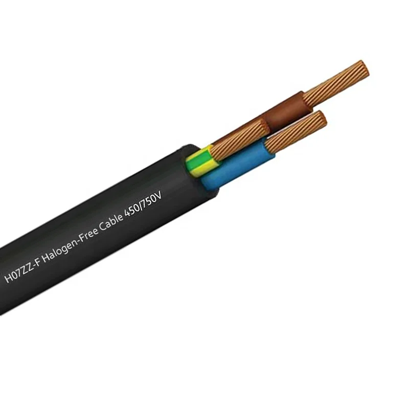 H07ZZ-F 450/750V безгалогенная Резиновая Оболочка Гибкий 3 ядра 4 мм кабель питания