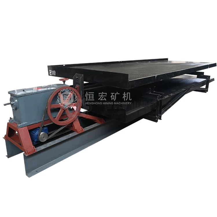 Long Working Life Gravity Separating Machine Fiberglass Tin Mineral Concentrator 1 2 Decks Gold Shaker Vibrating Mining Table