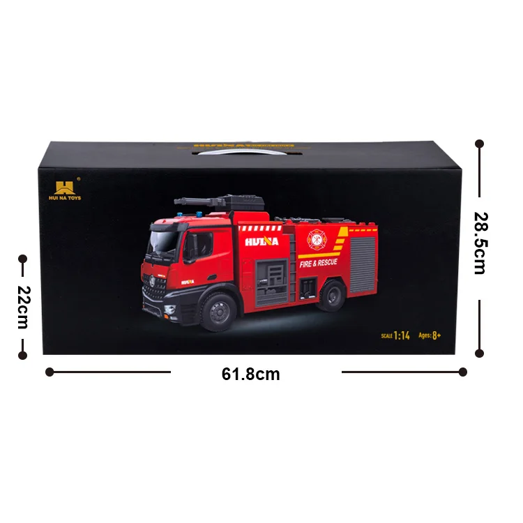 LEHOO Huina 1562 22CH Water Spray RC Fire Truck 2.4Ghz Radio Controlled Fire Truck For Children