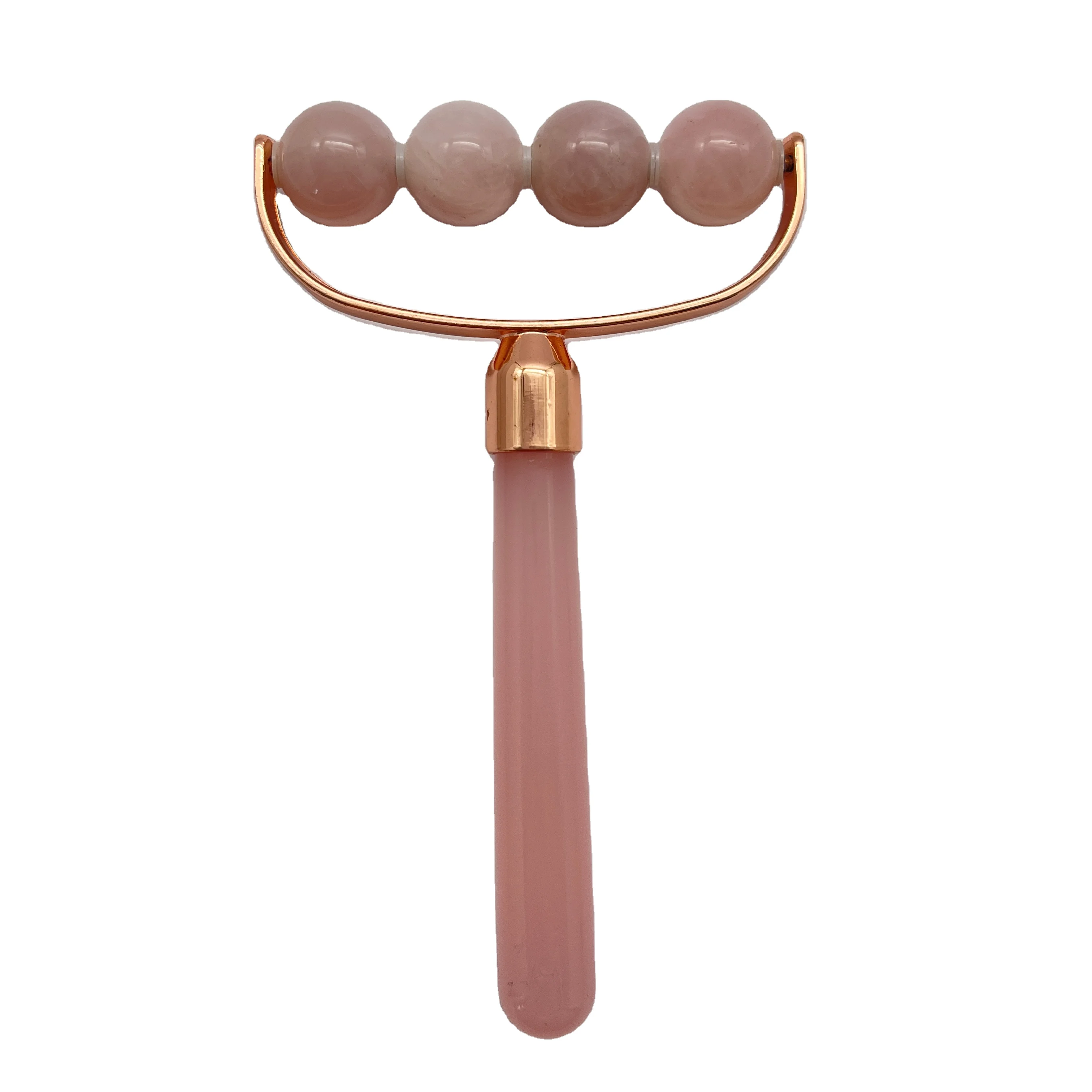 100% nature stone resin rod  Anti Aging Therapy Skin Care tool Rose Quartz Pink Crystal Jade Face Roller For Face