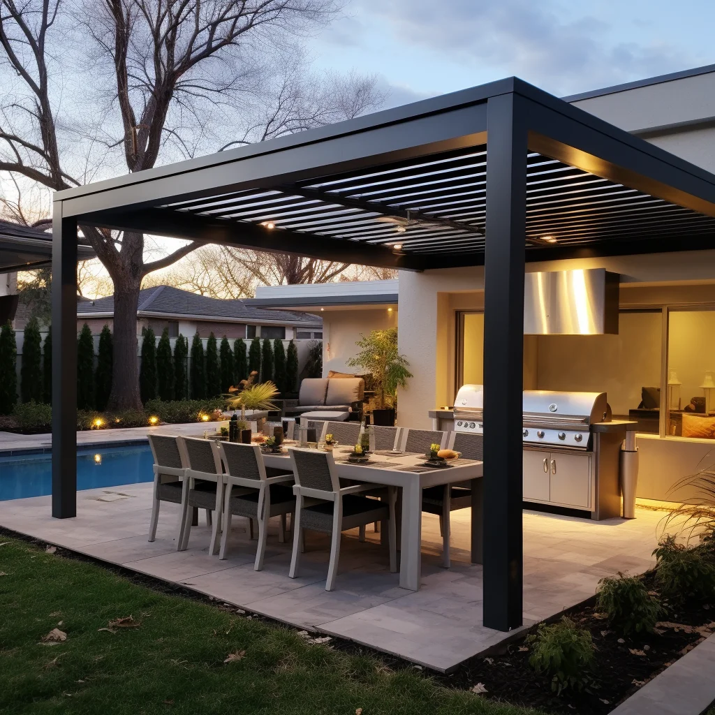10x13 футов белые 4x3 м боковые стены pergolas de aluminio bioclimatica летняя кухня с желобом