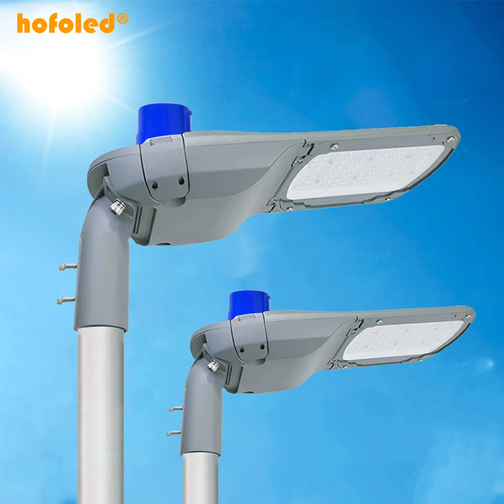 Customized AC85-265V Outside Aluminum Adjustable LED Street Light with Sensor