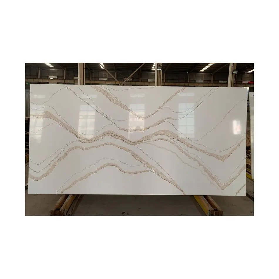Low price artificial marble wall background panel quartz Italian rock slab tile  stone slab for floor