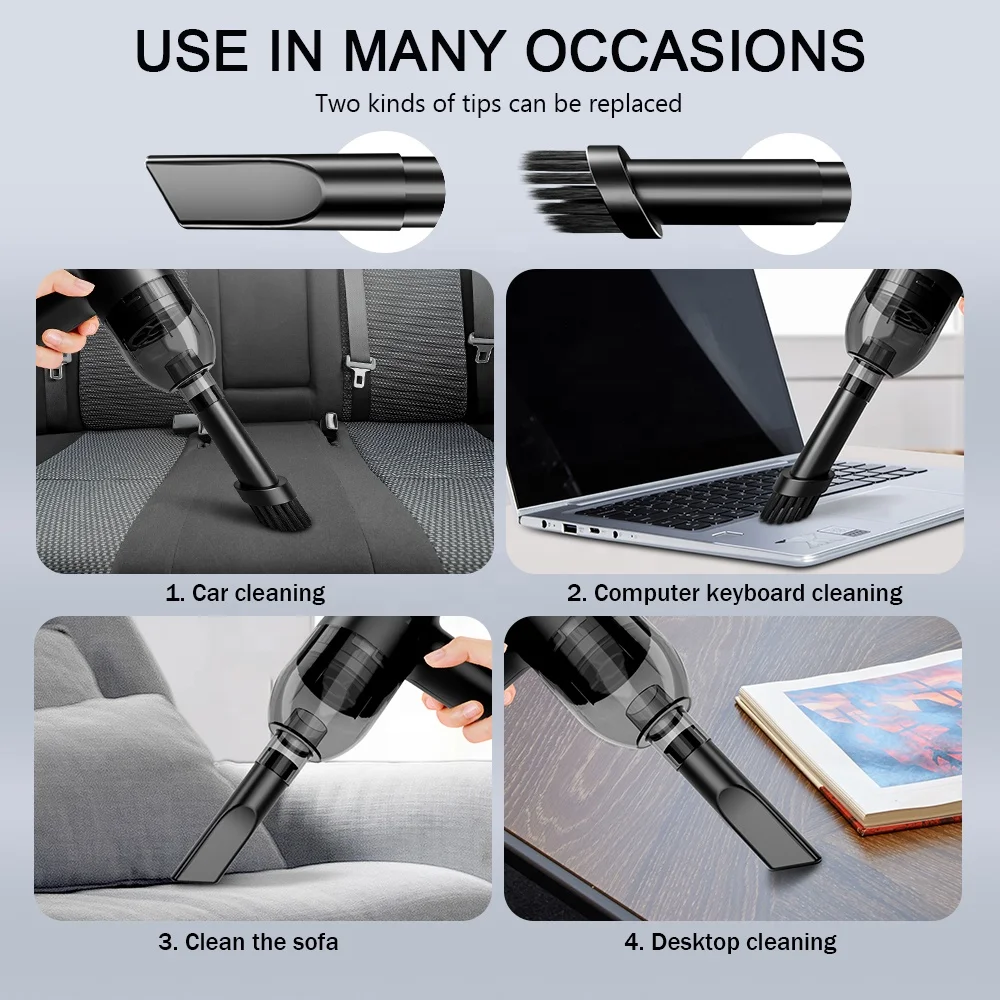 Беспроводной портативный мини-пылесос с клавиатурой офисный настольный компьютер для кухни