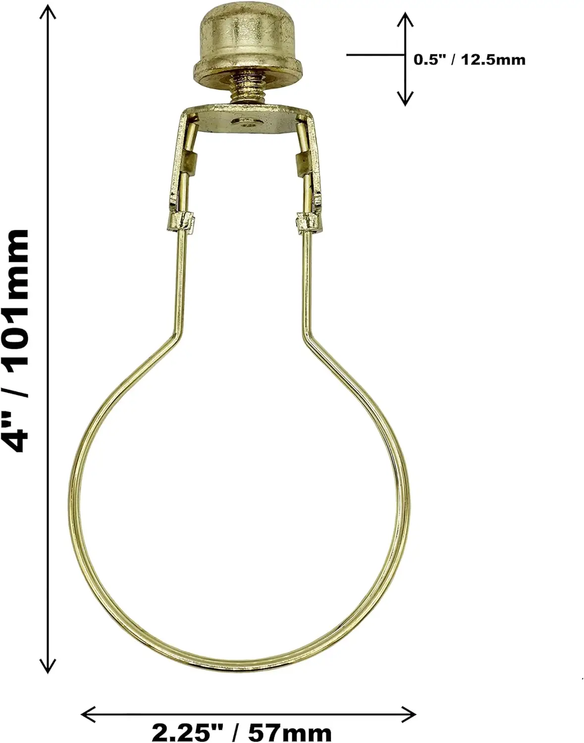 Lamp Shade Light Bulb Clip Adapter,Lamp Shade Holder Includes Finial and Lampshade Levellers to Keep Lamp Shade in Place