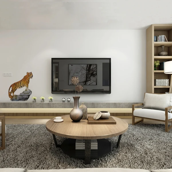 Welcome tiger statue home animal figurine decoration in resin