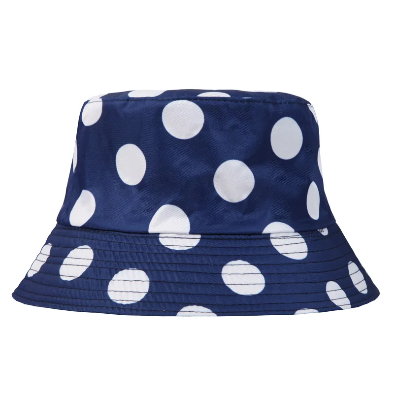 Women Mens Bucket Hat Custom Logo Black Blank Fisherman Printed Dots Bucket Hats