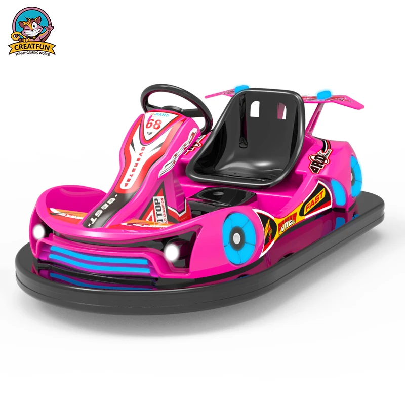 Hot selling outdoor amusement park equipment family games fiberglass electric bumper car