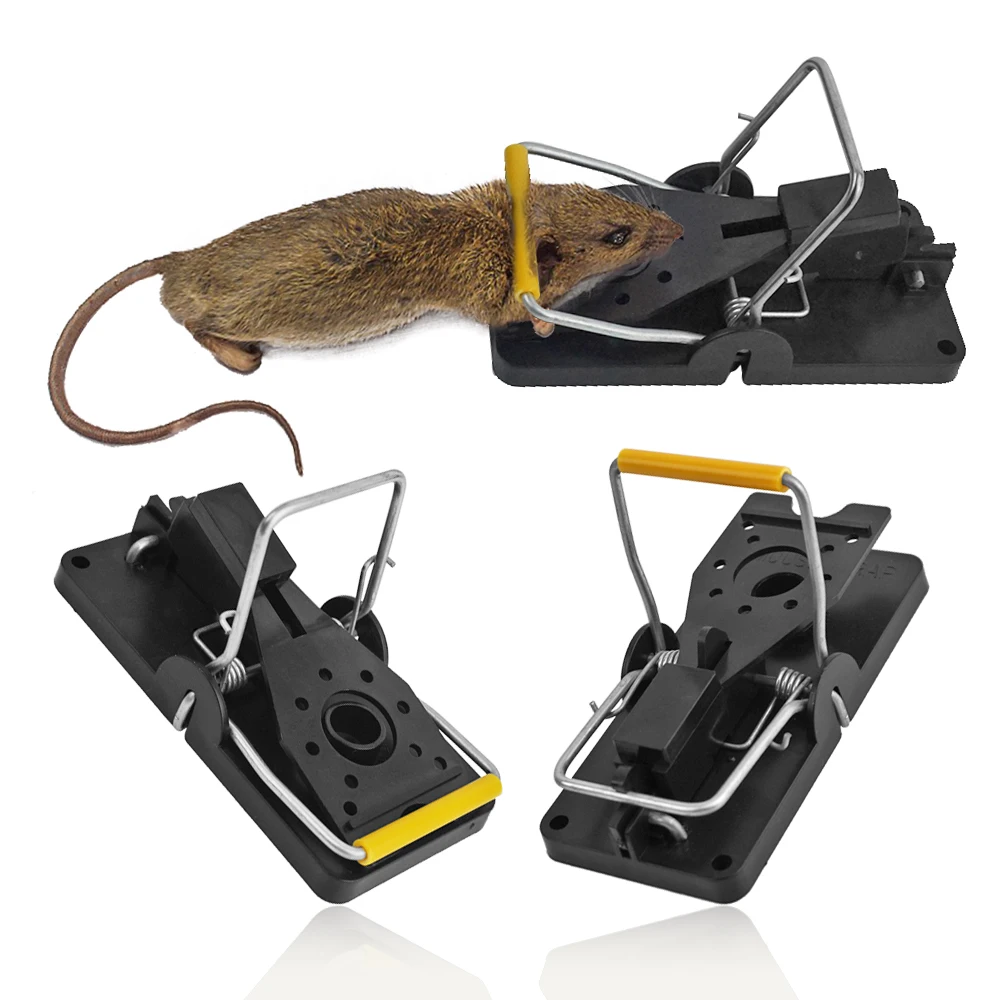 Plastic Black Mice Traps Rat Trap Quick Effective Safe Mouse Trap for Warehouse Garden Kitchen