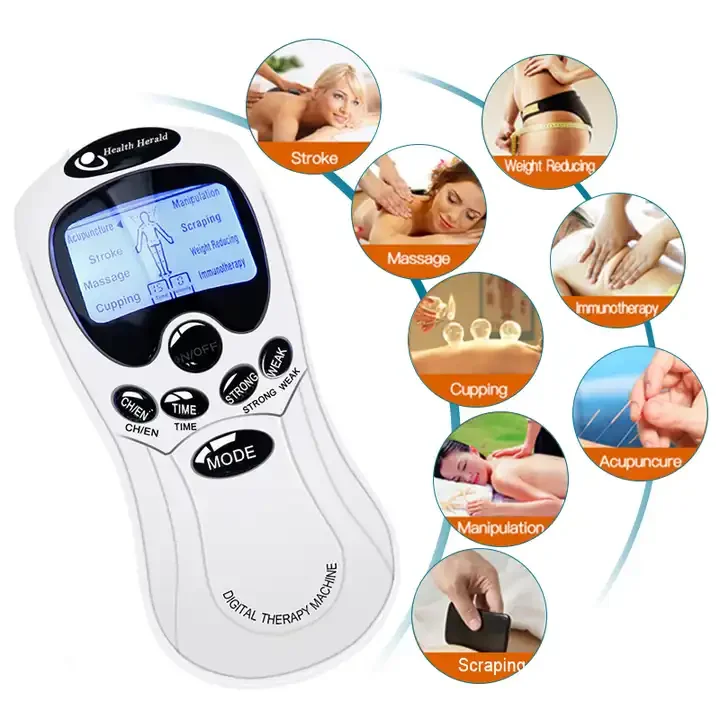 Full Body Physiotherapy Machine Electronic Pulse Muscle Stimulator Tens Unit Neck & Shoulder Massager Physical Therapy Equipment