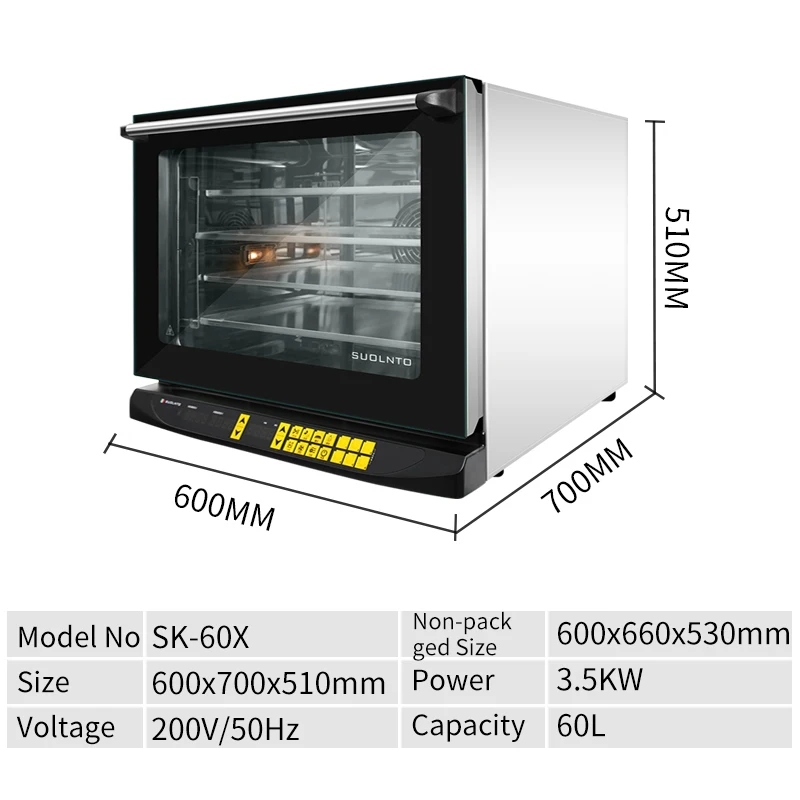 Convection Oven Industrial Cake Bread Baking Machine  Smart Full Automatic Bakery Machine