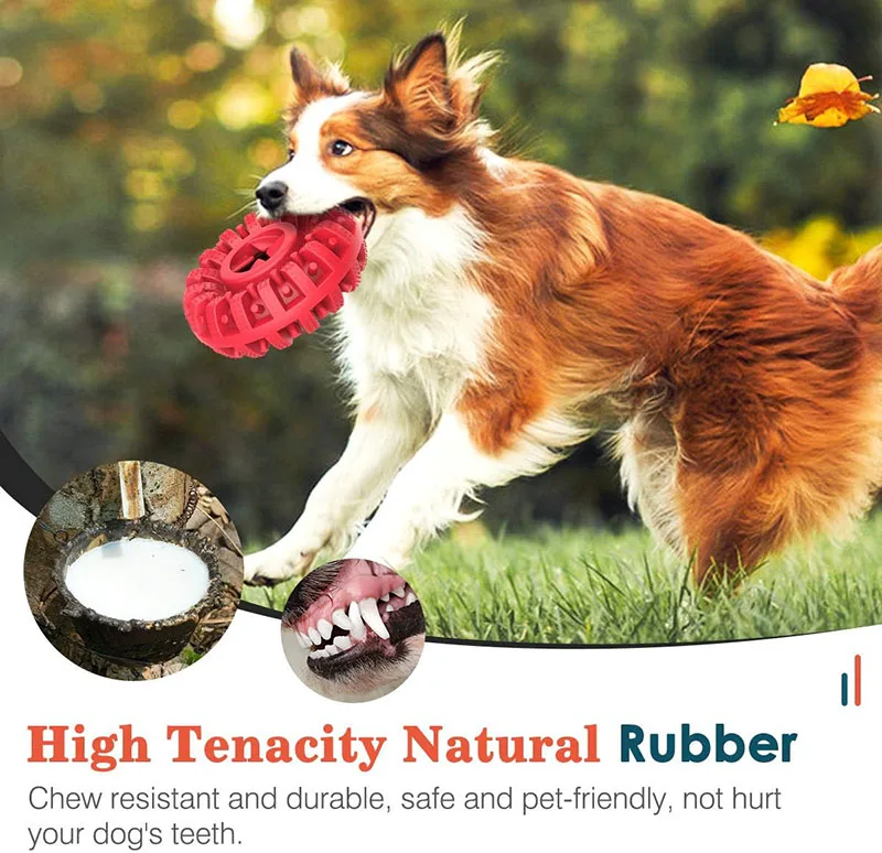 Natural Rubber Indestructible Tyre Pet Dog Chew Toys Treat Dispenser Teeth Cleaning Dog Chew Food Toys for Aggressive Chewers