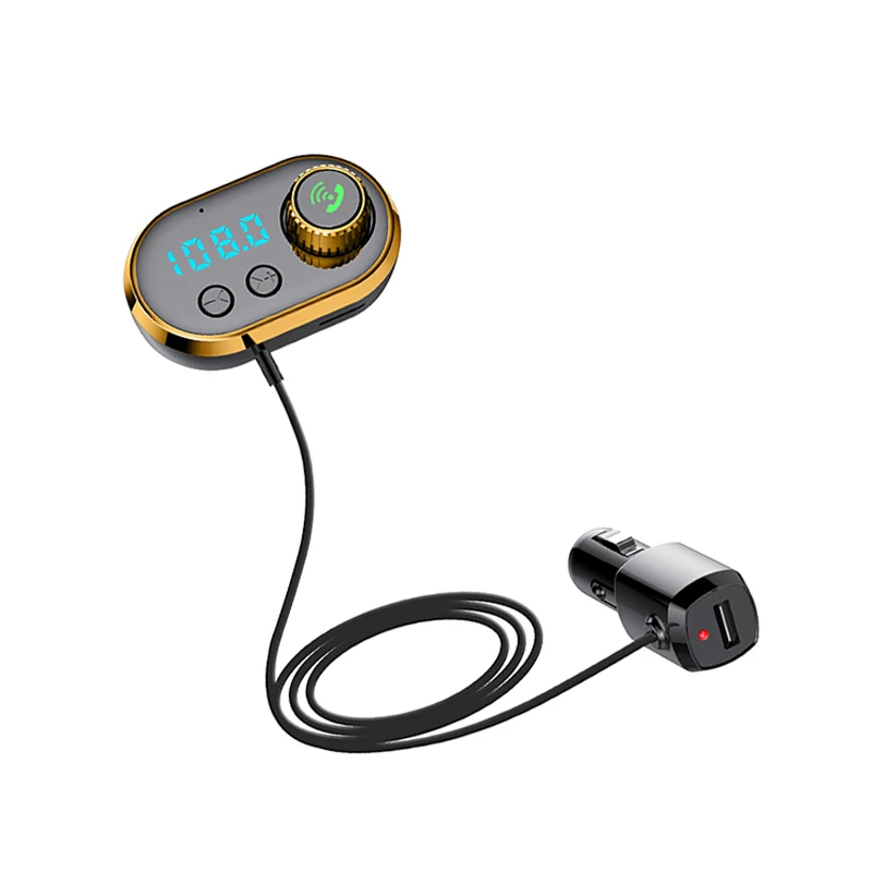 Автомобиль беспроводной Bluetooth 5,0 радио fm-передатчик с USB зарядное устройство читать micro SD карты
