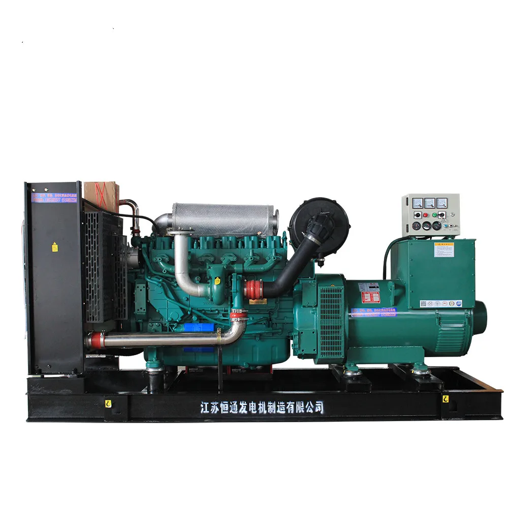 6 cylinder Weichai Engine WP10D200E200 180kw 225kva diesel generator set open type silent type for optional
