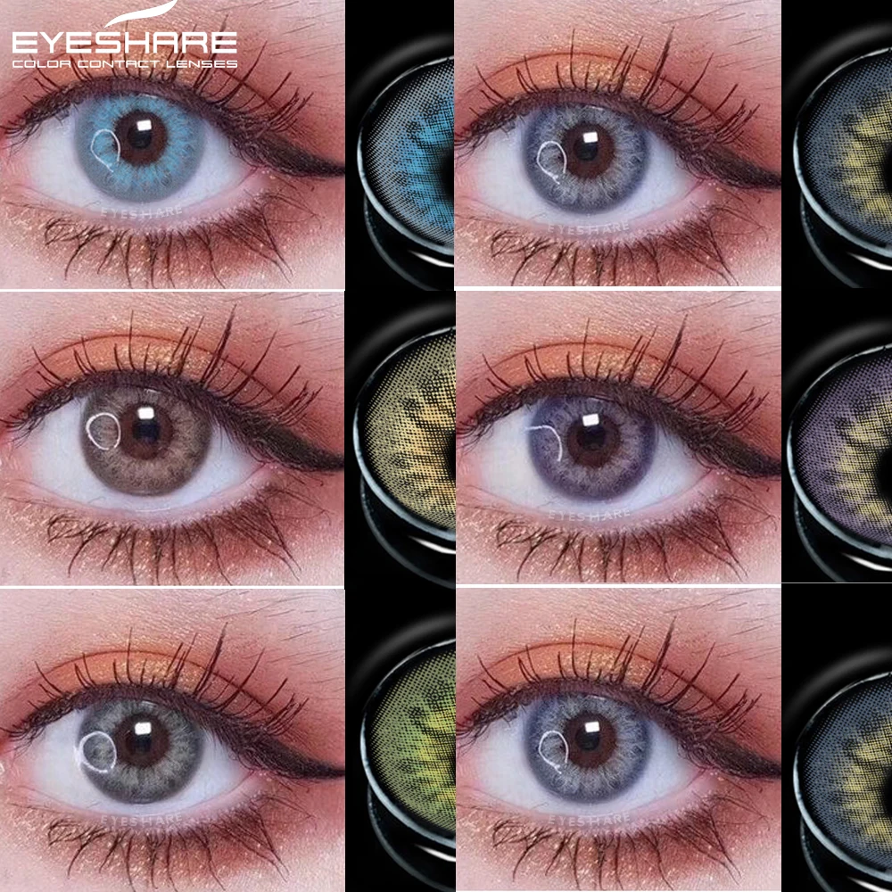 Lenses Case Contact Lenses Box Soft Glasses eye contact lenses Color Lens Brown Cycle Origin Certificate Center Quality Size