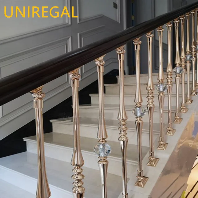 Top-ranking suppliers Villa/Bar Aluminum Alloy Acrylic Stair Case Metal Balustrade Handrails/Railing