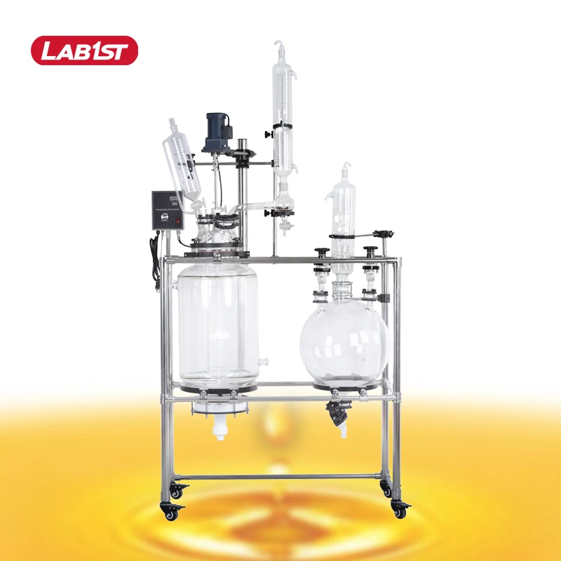 lab1st isolation jacketed crystallization glass reactor