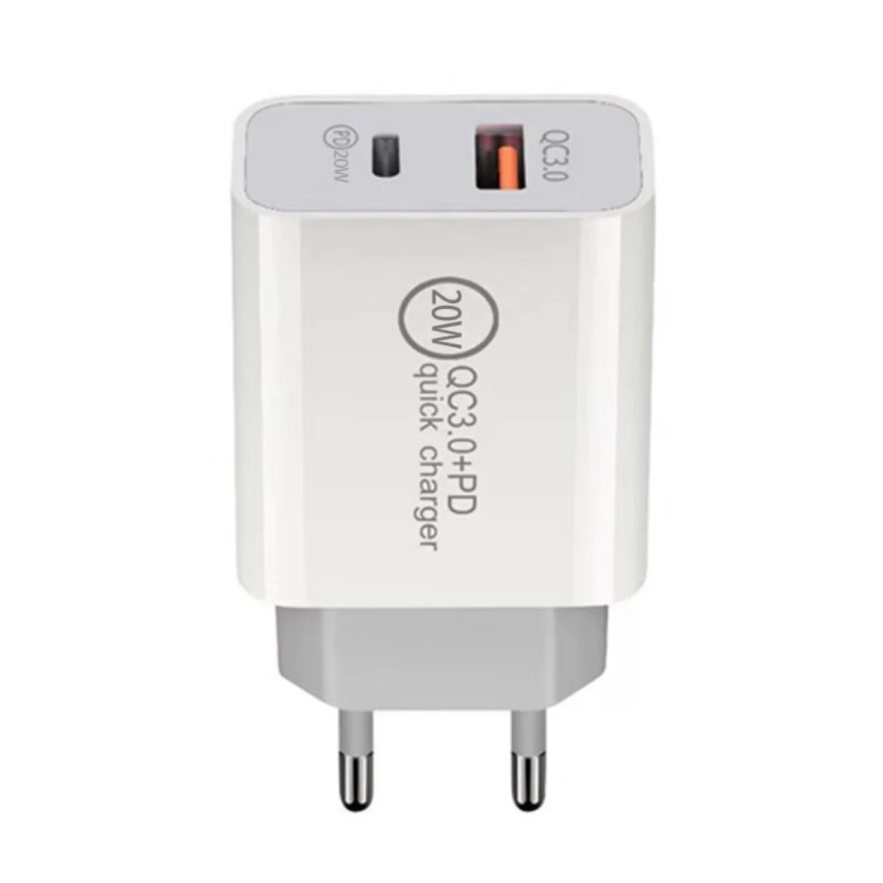 QC 3.0 EU US Plug 20W PD Fast Mobile USB Type C Wall Charger Travel Adapter For iPhone 13