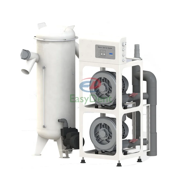 High quality 750 W Dental Suction Unit for 2 Dental Chairs Dental Vacuum Suction Machine