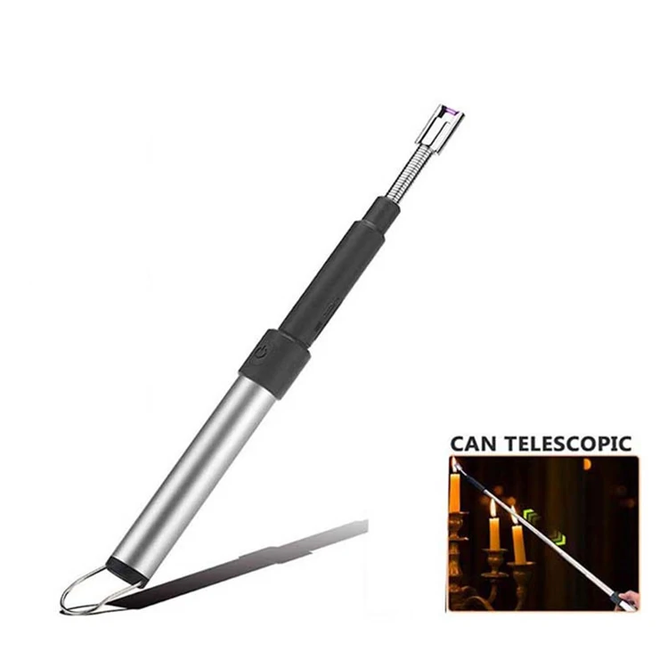 Professional extension tube electric arc lighter windproof single arc flame igniter  for outdoor using