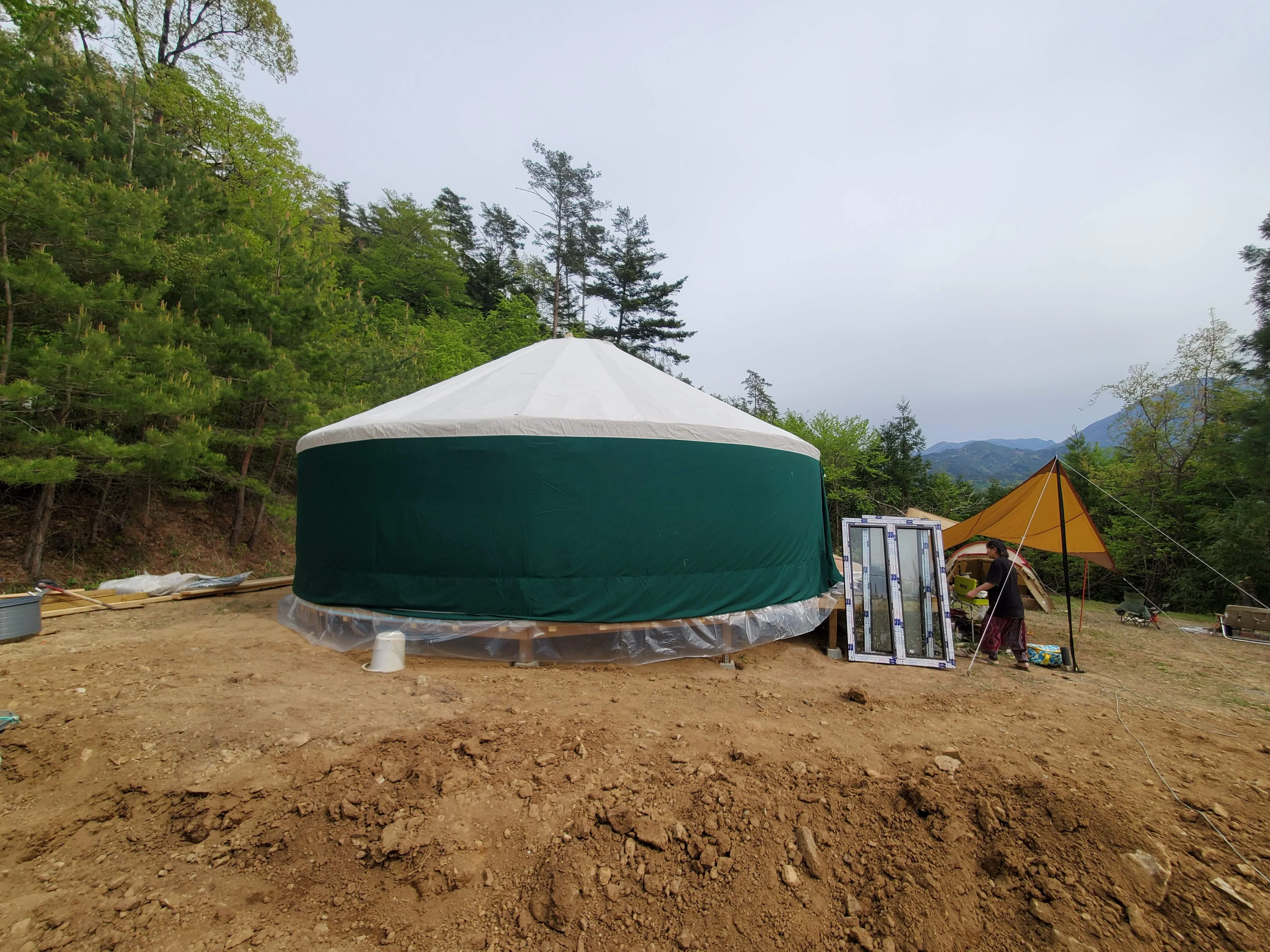 aluminium frame   5m hiking camping frame Modern luxury Mongolia yurt