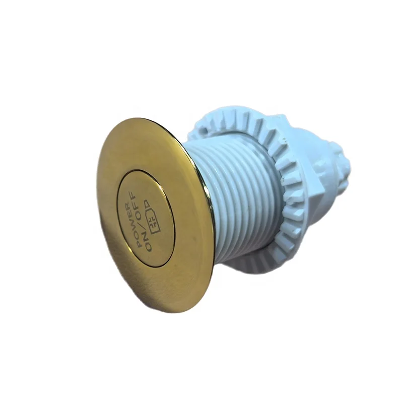 Massage Bath Tub Accessories Gold Front On Off Spa Air Switch Button