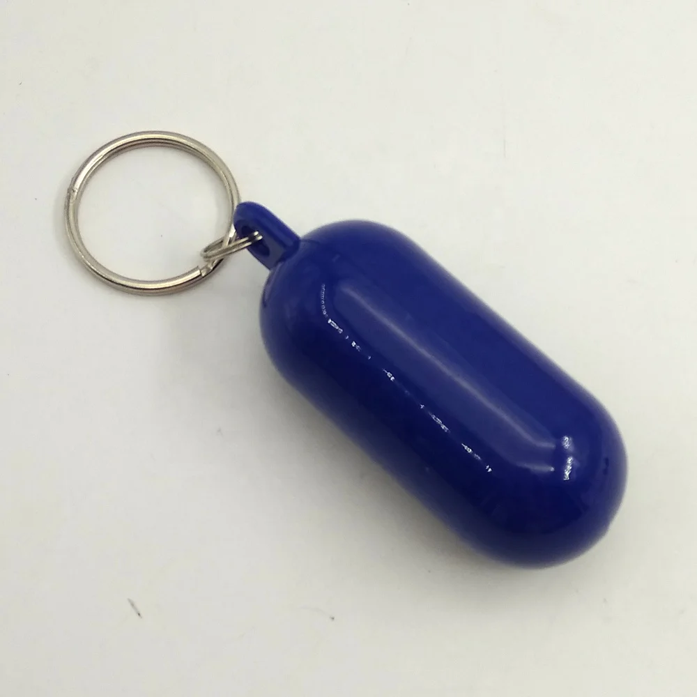 
plastic capsule shape floater key chain floating keychain 