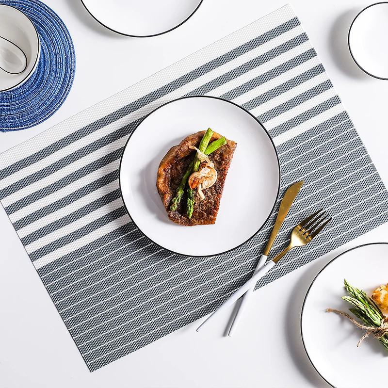 Tabletex waterproof PVC anti slip mat wholesale placemats 2022 new design western table mat lunch mat