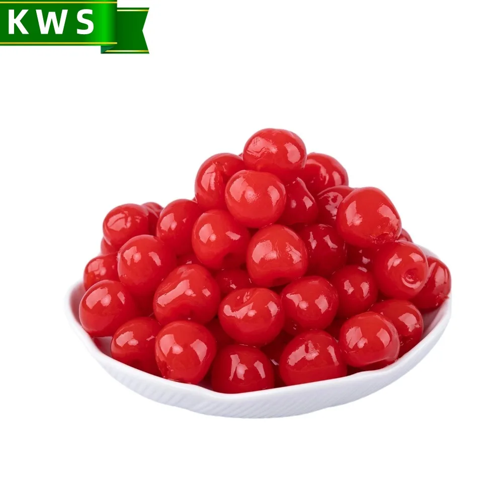 KWS China canned fruit factory wholesale canned red cherry fruit in syrup