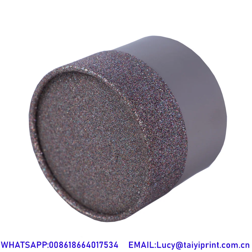 Recycleble Round Cylinder Candle Box Packaging With Insert Custom Seed Paper Candle Boxes