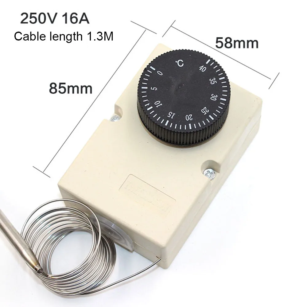 Taidacent -30-110C Dial Temperature Controller Temperature Regulator Knob Thermostat Temperature Control Switch for Heater