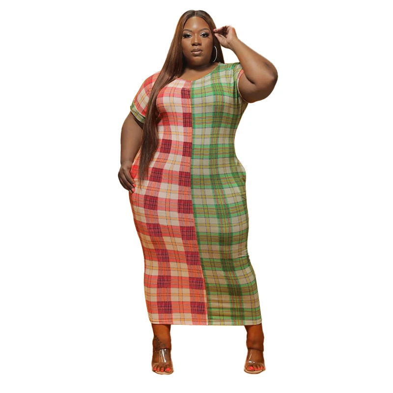 New Design Fashion Long Dreess Womens Plus Sized Clothing