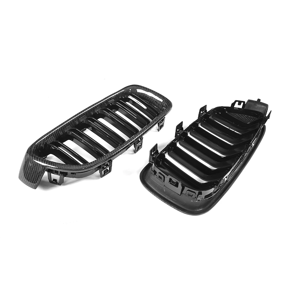 Glossy black grill for BMW M3 F30 carbon F35 2012-2016