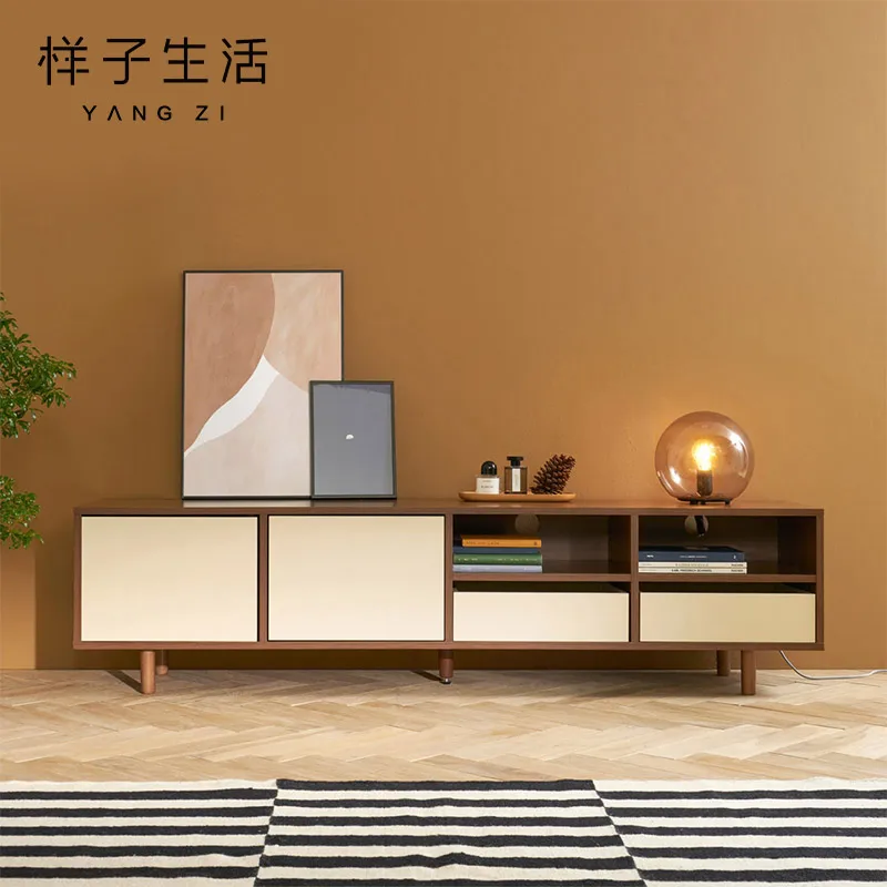 
Room furniture Nordic style modern design tv stand cabinet and center table set 
