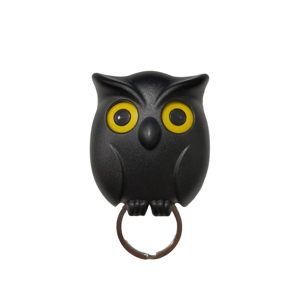 Dihua Owl Night Wall Magnetic Key Holder Magnets Hold Keychain  Key Hanger Hook Hanging Key Will Open Eyes Home Decoration