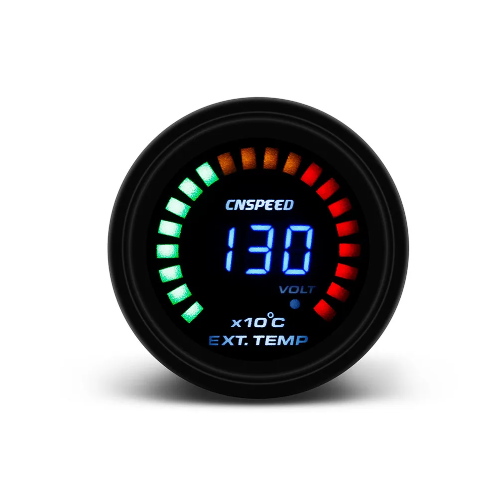  CNSPEED 2 дюймов 52 мм выхлопных газов датчик температуры Цифровой walkie talkie автомобильное EGT EXT прибор для