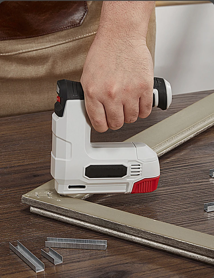 upholstery household fence cable wood heavy duty carpet charging li battery tiny cordless electric stapler staple gun