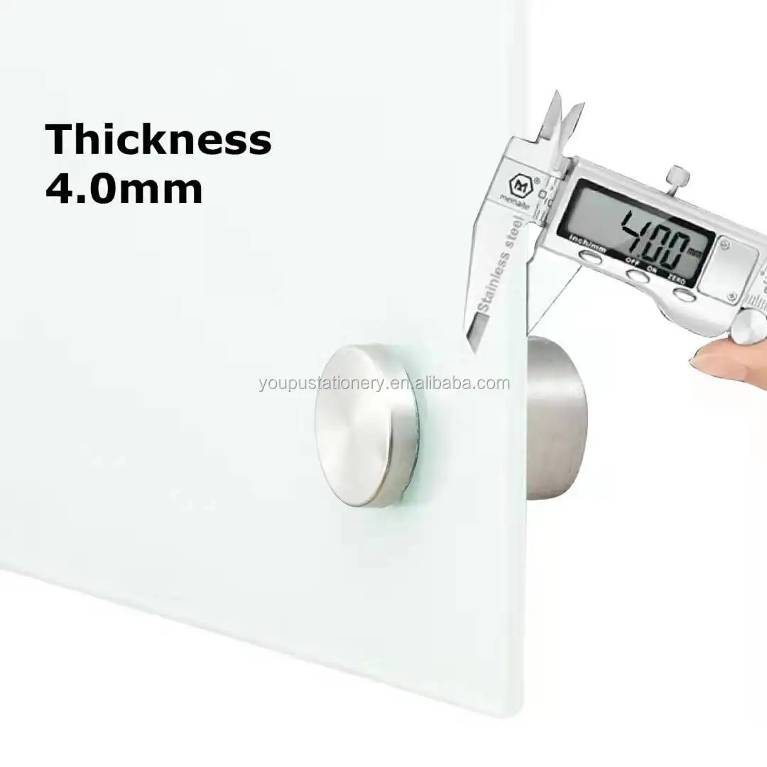 Flexible Magnetic Glass Whiteboard  With Frameless Design Easy to Install  For School Office and Kids Using Noticeboard